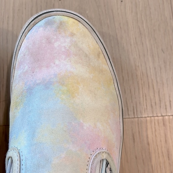 Vans Canvas Slip-On Rainbow Tie-Dye Shoes Size Youth 6 - Picture 2 of 9